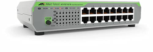 Allied Telesis AT-FS710/16-50 Switch Layer 2 Fast Ethernet Unmanaged - 16 x 10/100TX - Internal PSU Allied Telesis AT-FS710/16-50 Switch Layer 2 Fast Ethernet Unmanaged - 16 x 10/100TX - Internal PSU von Allied Telesis