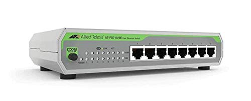 Allied Telesis AT-FS710/8E-60 Switch Layer 2 Fast Ethernet Unmanaged - 8 x 10/100TX - External PSU Allied Telesis AT-FS710/8E-60 Switch Layer 2 Fast Ethernet Unmanaged - 8 x 10/100TX - External PSU von Allied Telesis