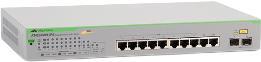 Allied Telesis AT GS950/10PS V2 - Switch - Smart - 8 x 10/100/1000 (PoE+) + 2 x 1000Base-X - Desktop, an Rack montierbar, wandmontierbar - PoE+ (75 W) von Allied Telesis