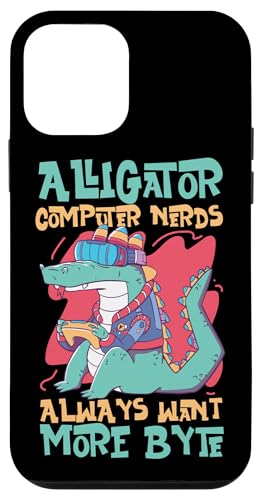 Alligator-Computer-Nerds wollen immer mehr Byte Hülle für iPhone 12 mini Alligator-Computer-Nerds wollen immer mehr Byte Hülle für iPhone 12 mini von Alligator And Crocodile Designs For Kids