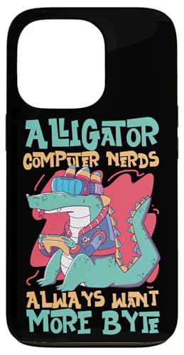 Alligator-Computer-Nerds wollen immer mehr Byte Hülle für iPhone 13 Pro Alligator-Computer-Nerds wollen immer mehr Byte Hülle für iPhone 13 Pro von Alligator And Crocodile Designs For Kids