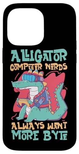 Alligator-Computer-Nerds wollen immer mehr Byte Hülle für iPhone 14 Pro Max Alligator-Computer-Nerds wollen immer mehr Byte Hülle für iPhone 14 Pro Max von Alligator And Crocodile Designs For Kids