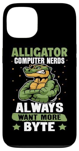Alligator: Alligator-Computer-Nerds wollen immer mehr Byte Hülle für iPhone 13 Alligator: Alligator-Computer-Nerds wollen immer mehr Byte Hülle für iPhone 13 von Alligator And Crocodile Designs For Kids