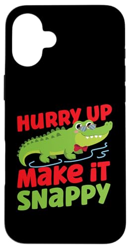 Alligator: Beeil dich, mach es bissig Hülle für iPhone 16 Plus Alligator: Beeil dich, mach es bissig Hülle für iPhone 16 Plus von Alligator And Crocodile Designs For Kids