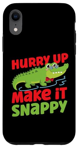 Alligator: Beeil dich, mach es bissig Hülle für iPhone XR Alligator: Beeil dich, mach es bissig Hülle für iPhone XR von Alligator And Crocodile Designs For Kids