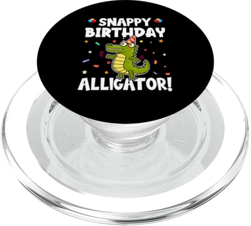 Alligator: Bissiger Geburtstagsalligator! PopSockets PopGrip für MagSafe Alligator: Bissiger Geburtstagsalligator! PopSockets PopGrip für MagSafe von Alligator And Crocodile Designs For Kids