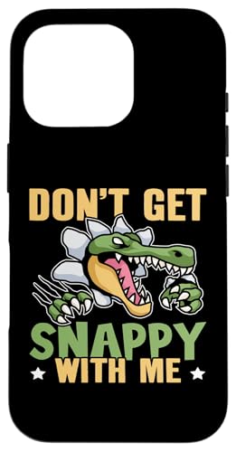 Alligator: Werde nicht bissig mit mir Hülle für iPhone 16 Pro Alligator: Werde nicht bissig mit mir Hülle für iPhone 16 Pro von Alligator And Crocodile Designs For Kids
