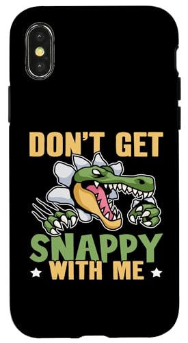 Alligator: Werde nicht bissig mit mir Hülle für iPhone X/XS Alligator: Werde nicht bissig mit mir Hülle für iPhone X/XS von Alligator And Crocodile Designs For Kids