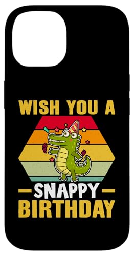 Alligator: Wünsche dir einen schönen Geburtstag Hülle für iPhone 14 Alligator: Wünsche dir einen schönen Geburtstag Hülle für iPhone 14 von Alligator And Crocodile Designs For Kids