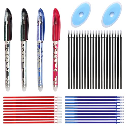 AllisWay Stifte Radierbar, Radierbare Gelstifte, 0.5mm Wegradierbare Stifte, Erasable Pen, Schwarz, Rot, Blau, Ausgestattet mit 20 Minen und 2 Radiergummis, Geeignet für Schulen, Büros usw AllisWay Stifte Radierbar, Radierbare Gelstifte, 0.5mm Wegradierbare Stifte, Erasable Pen, Schwarz, Rot, Blau, Ausgestattet mit 20 Minen und 2 Radiergummis, Geeignet für Schulen, Büros usw von AllisWay
