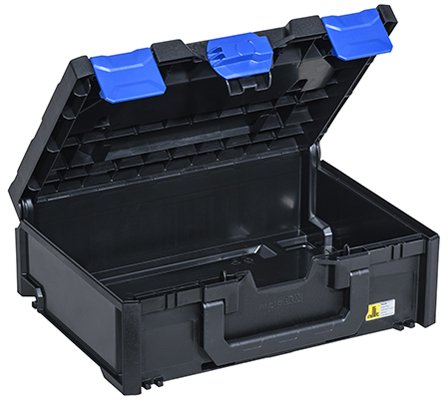 allit Aufbewahrungsbox EuroPlus MetaBox 145, schwarz/blau von Allit