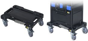 allit Rollbrett EuroPlus MetaRoll, schwarz aus ABS-Kunststoff, für EuroPLus Metabox-Kopplungssystem, - 1 Stück (454495) von Allit