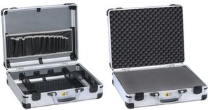 allit Werkzeugkoffer AluPlus Tool >C< 44, silber unbestückt, Alu-Rahmen mit C-Profil, stabile, abschließbare - 1 Stück (426200) von Allit