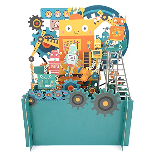 Alljoy Cards KID023 Geburtstagskarte, Motiv: Roboter Alljoy Cards KID023 Geburtstagskarte, Motiv: Roboter von Alljoy Design