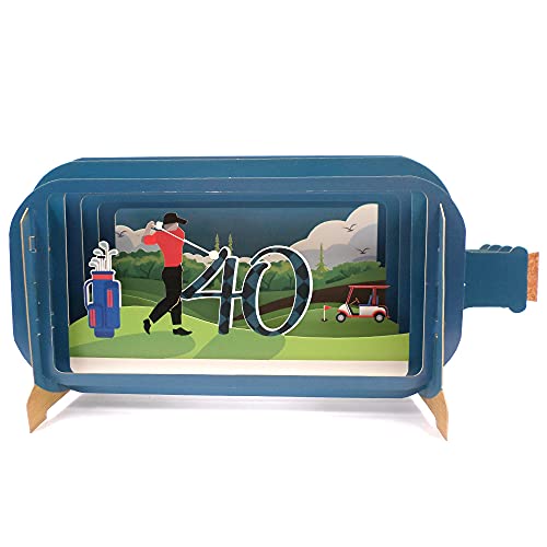 Alljoy Cards MIB102 Geburtstagskarte zum 40. Geburtstag, Motiv: Golf Alljoy Cards MIB102 Geburtstagskarte zum 40. Geburtstag, Motiv: Golf von Alljoy Design