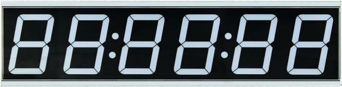 ALLNET ALL-POE-CLK-1 Digital wall clock Rechteck Grau Wanduhr (ALL-PoE-CLK-1) von Allnet