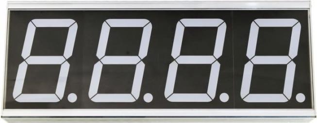 ALLNET ALL-POE-CNT-1 Digital wall clock Rechteck Grau Wanduhr (ALL-PoE-CNT-1) von Allnet
