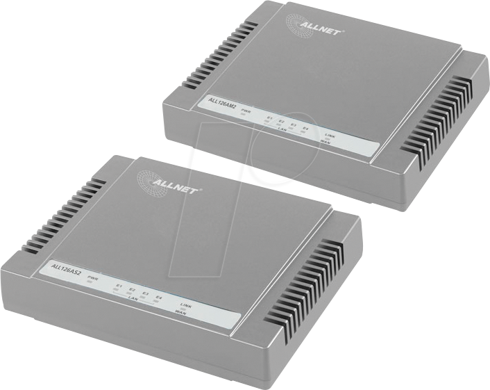 ALLNET ALL126AX3 - VDSL2 Bundle, Master/Slave, 2-Draht Verbindung, 2,5 km von Allnet