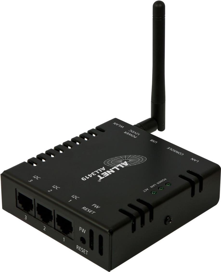 ALLNET ALL3419 - Temperaturregler - kabellos, kabelgebunden - 802,11b/g/n - 10/100 Ethernet - mit ALLNET ALL3006 temperature sensor (ALL3419) von Allnet