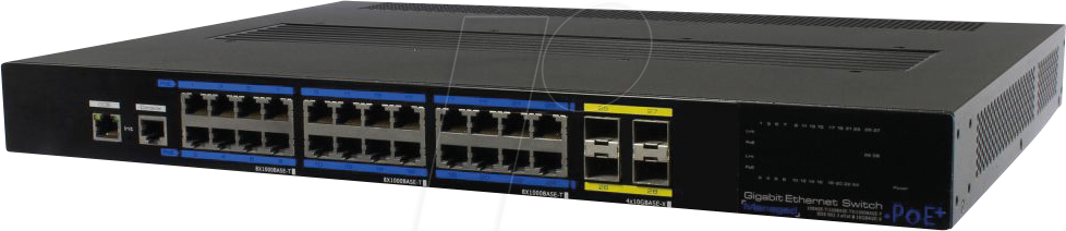 ALLNET ALL842810 - Switch, 28-Port, Gigabit Ethernet, PoE+, SFP+ von Allnet