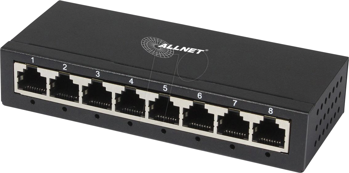 ALLNET ALLSG808 - Switch, 8-Port, Gigabit Ethernet von Allnet