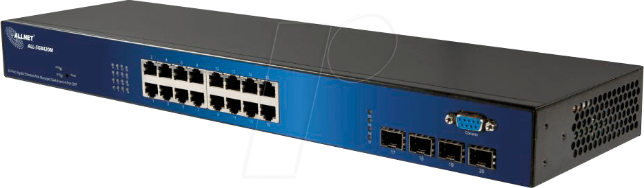 ALLNET ALLSG8420 - Switch, 16-Port, Gigabit Ethernet, 4x SFP von Allnet