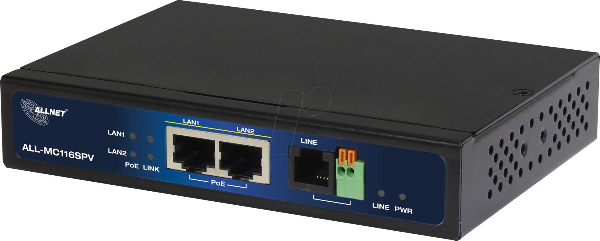 ALLNET MC116PV2 - VDSL2 Fast Ethernet Mini Modem Master / Slave, PoE von Allnet