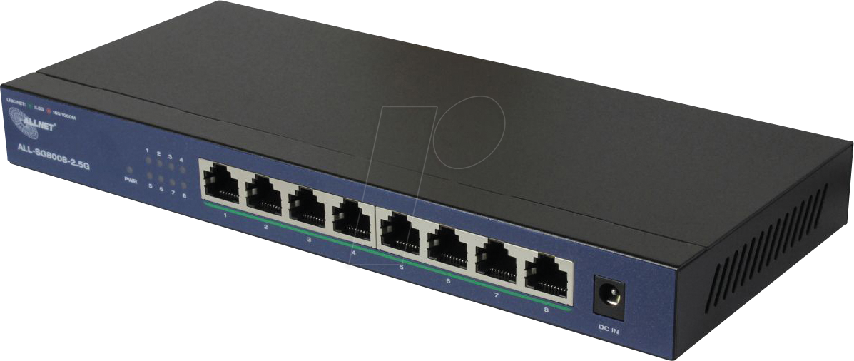 ALLNET SG800825G - Switch, 8-Port, 2,5 Gigabit Ethernet von Allnet