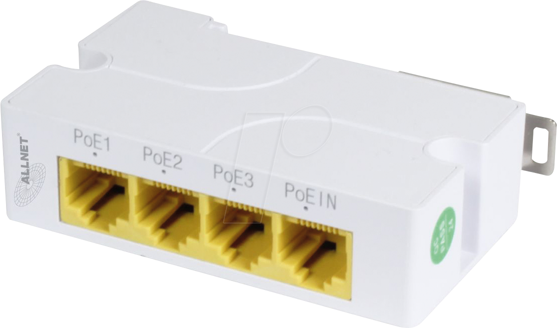 ALLNET SGI8004PD - Switch, 4-Port, Gigabit Ethernet, PoE von Allnet