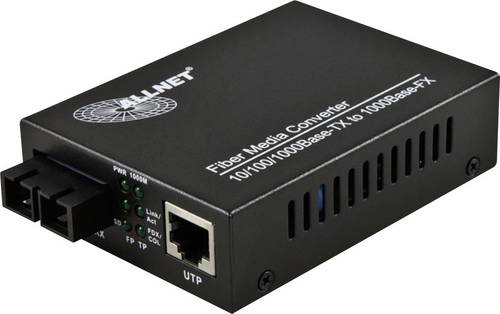 Allnet ALL-MC103G-SC-MM LAN, SC Simplex Netzwerk-Medienkonverter 1 GBit/s von Allnet