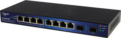 Allnet ALL-SG8210PM Netzwerk Switch 8 Port 1000MBit/s PoE-Funktion von Allnet