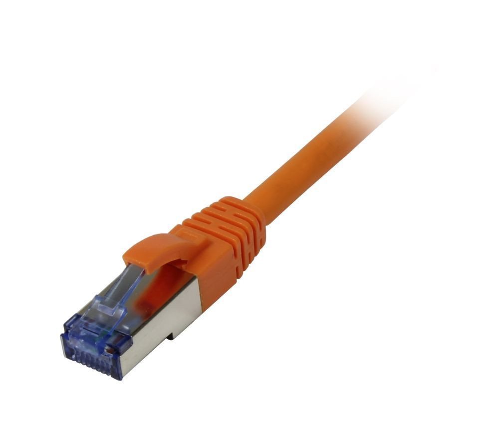 Allnet ALLNET Patchkabel RJ45, CAT6A 500Mhz, 0,25m, orange, S-STP(S/FTP), ... Netzwerkkabel von Allnet