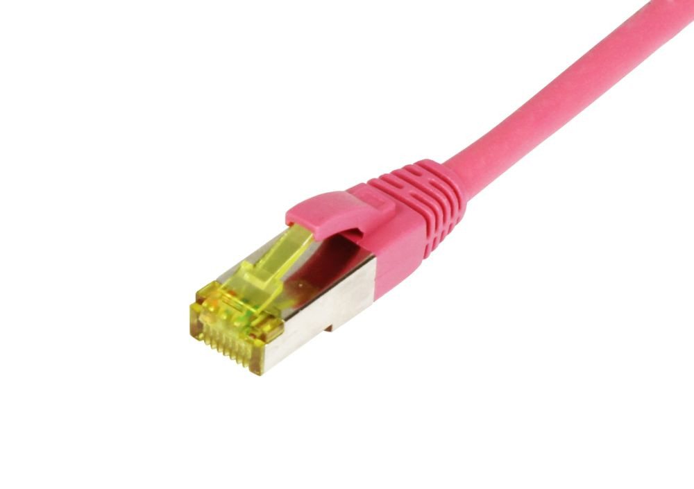 Allnet ALLNET Patchkabel RJ45, CAT6A 500Mhz, 7,5m, magenta, S-STP(S/FTP), ... Netzwerkkabel von Allnet