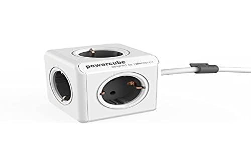 Allocacoc PowerCube Orginal Extended 5xSteckdose 1,5 m Kabel grau 6970 von Allocacoc