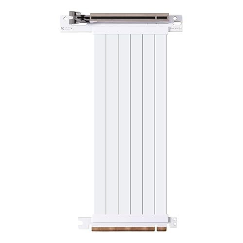 Allowish Full Speed 3.0 PCIE X16 Riser-Kabel, Grafikkarten-Verlängerungskabel, GPU, PCI-E, flexibel, geschirmt, 50 cm, 90 Grad weiß von Allowish