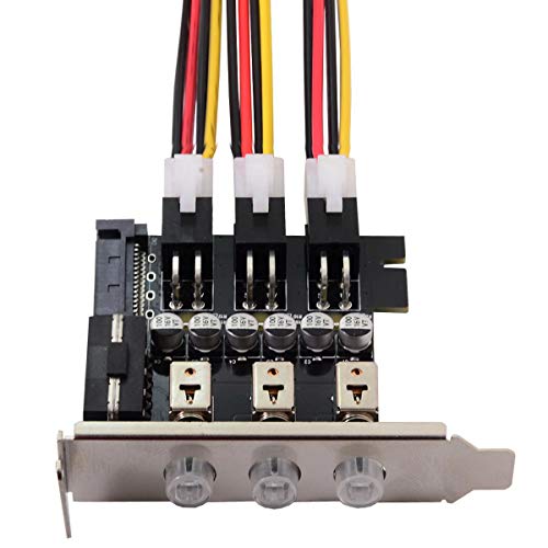 Allowish HTPC HDD Netzschalter 3 Port Festplatte Power Control unterstützt 80 mm halbhohes Gehäuse, Multi-Systemumschaltung für Desktop-PC von Allowish