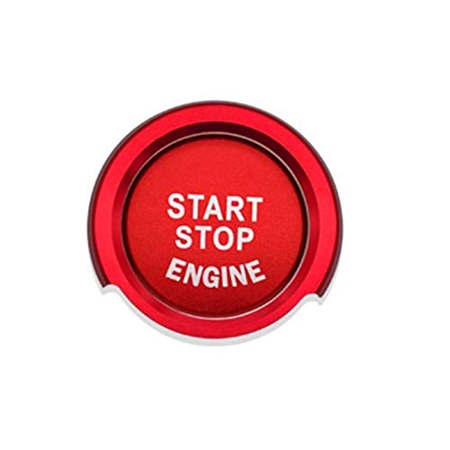 Aluminiumlegierung Auto Motor Startknopf Abdeckring Dekoration Trim für Bmw 1 2 3 3GT 4 Neu X1 E90 F20 F21 F30 F31 F10 (Red) von Alloy