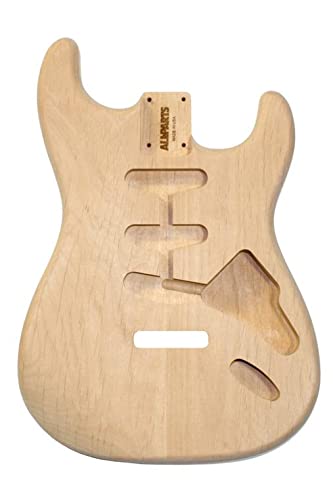 Allparts® »SBO ALDER REPLACEMENT BODY FOR STRATOCASTER®« Korpus für E-Gitarre im Strat®-Style - Unbehandelt - Alder (Erle) Light von Allparts