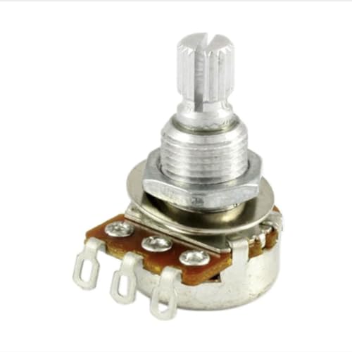 Allparts EP-0185-000 mini Potentiometer (Poti 250K, logarythmisch, Riffelachse Allparts EP-0185-000 mini Potentiometer (Poti 250K, logarythmisch, Riffelachse von Allparts