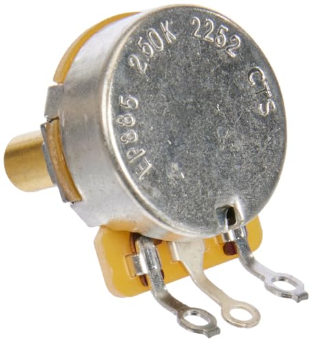 Allparts EP-0885-000 CTS Potentiometer (Poti, 250K, logarythmisch, glatte Achse) von Allparts