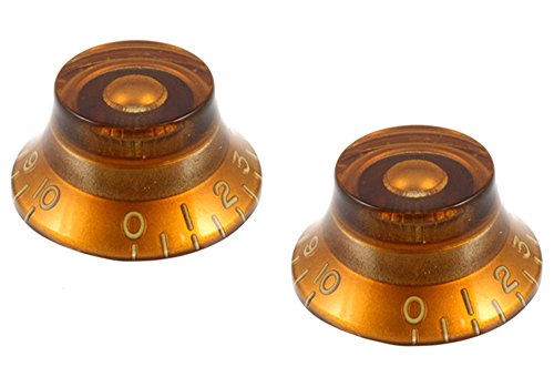 Allparts PK-0140-022 Bell Knöpfe (2 Stück) amber von Allparts