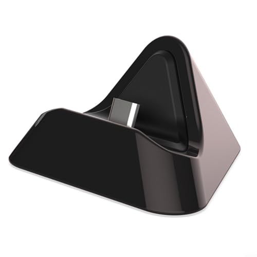 Allthingstore Switch 2 Konsolen-Ladeständer, platzsparendes Dreieck-Design, stabile ABS-Konstruktion, tragbare Größe 8,8 x 3,6 x 6,6 cm, Einzelgerät-Stromstation (schwarz) von Allthingstore