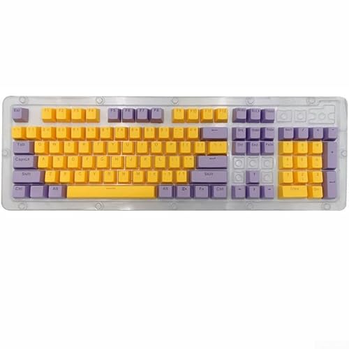 Anpassbare ABS-Tastenkappen für mechanische Tastaturen, verbesserter Tippkomfort, geeignet für mehrere Tastaturmodelle (Lilacgold Man) von Allthingstore
