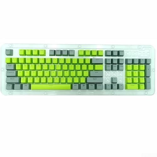 Anpassbare ABS-Tastenkappen für mechanische Tastaturen, verbesserter Tippkomfort, geeignet für mehrere Tastaturmodelle (grüner Tee) von Allthingstore