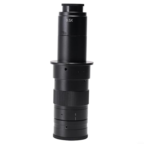 Zoom CMount Mikroskopobjektiv für industrielle VGA-USB-Kameras 6 5 1 Zoomverhältnis, für LCD und Inspektion (10X-180X) von Allthingstore