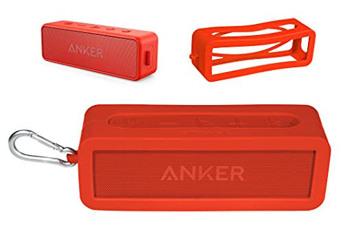 Alltravel Silikon-Schutzhülle für Anker Soundcore 2, SoundCore 2, 12 W, tragbarer Bluetooth-Lautsprecher, vollständiger Schutz in 6 Richtungen, individuelle Haut mit Farb- und Formanpassung von Alltravel