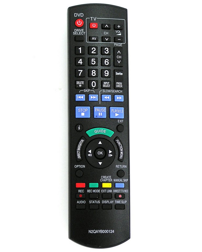 Alltro Ersatz Fernbedienung für Panasonic N2QAYB000124 DVD-Rekorder Fernbedienung Alltro Ersatz Fernbedienung für Panasonic N2QAYB000124 DVD-Rekorder Fernbedienung von Alltro