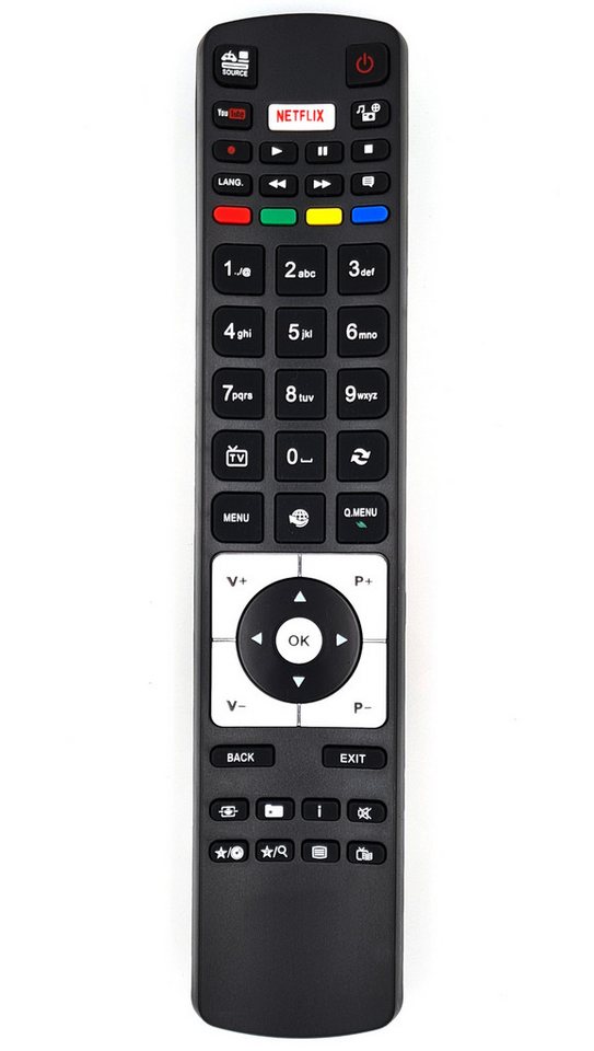 Alltro Ersatz TV Fernbedienung (für Telefunken D50U293N4CW / D50U293N4CWH) von Alltro