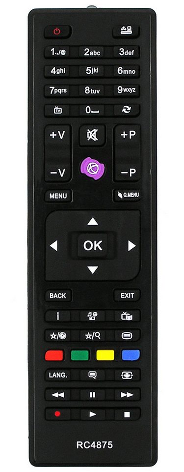 Alltro Fernbedienung für Telefunken RC4810 RC4849 RC4862 RC4870 RC4876 RC4880 Fernbedienung von Alltro
