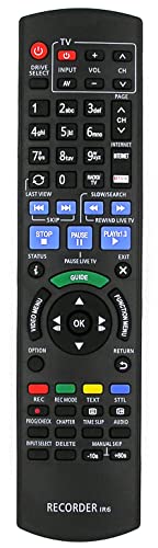 Ersatz Fernbedienung passend für Panasonic N2QAYB000338 Blu-Ray Recorder Ersatz Fernbedienung passend für Panasonic N2QAYB000338 Blu-Ray Recorder von Alltro